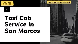 Taxi Cab Service in San Marcos
