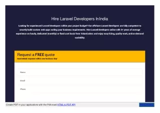 hire laravel developers in india