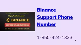 Contact 1-850-424-1333 Binance Support Number.