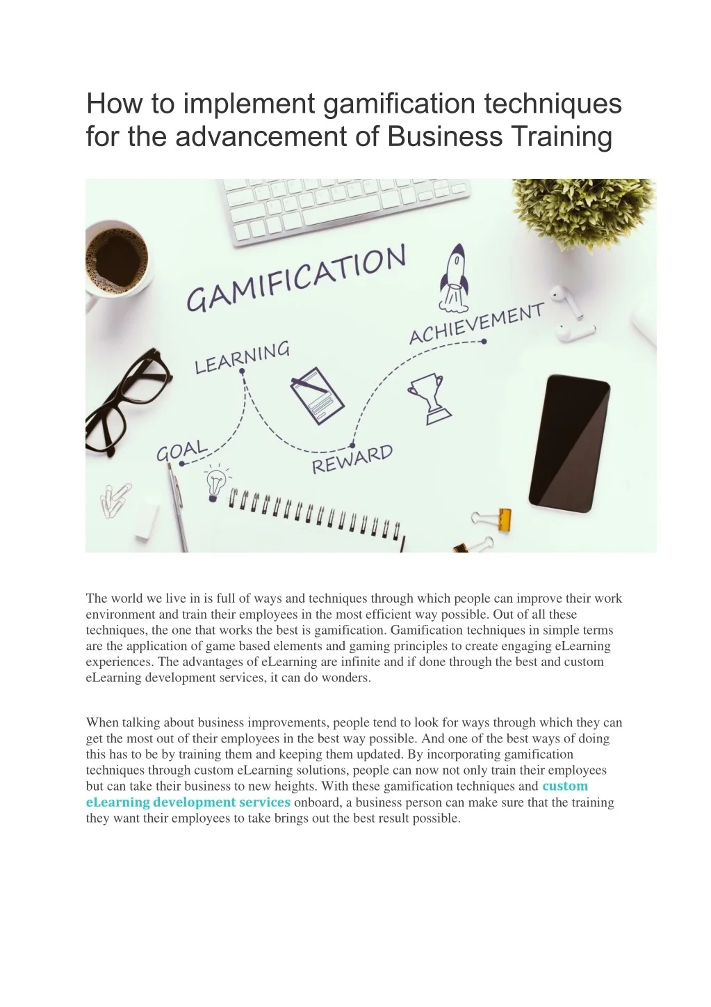 PPT - Importance of Gamification techniques in Corporate Training ...