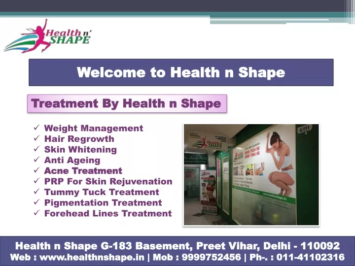 welcome to health n shape