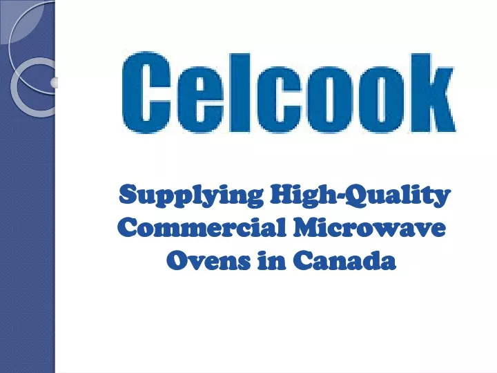 supplying high quality commercial microwave ovens