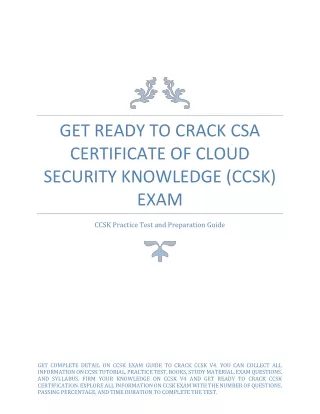 get ready to crack csa certificate of cloud