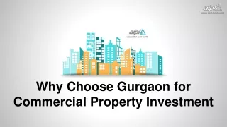 why choose gurgaon for commercial property