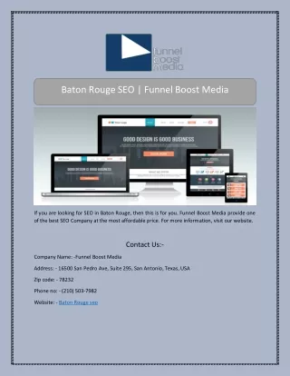 baton rouge seo funnel boost media