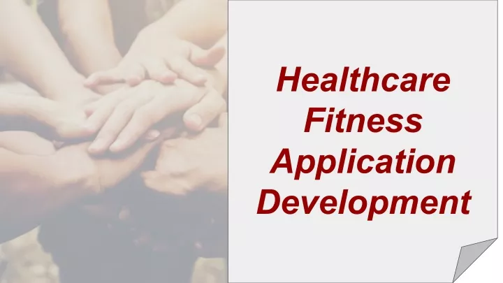 healthcare fitness application development