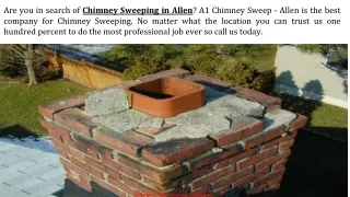 Chimney Sweeping in Allen