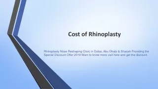 cost of rhinoplasty