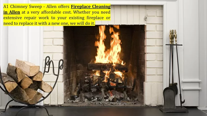 a1 chimney sweep allen offers fireplace cleaning