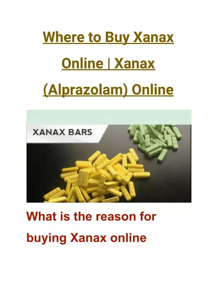 where to buy xanax