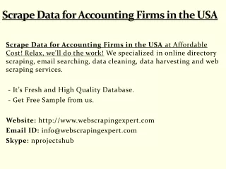 scrape data for accounting firms in the usa