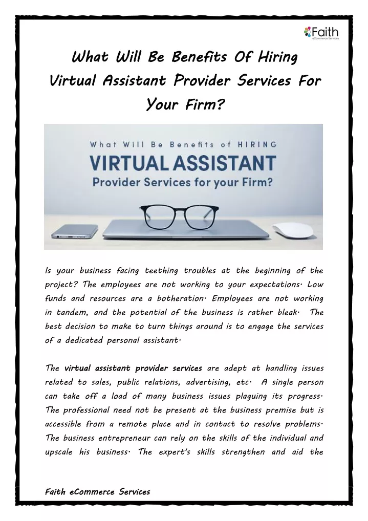 what will be virtual assistant provider services