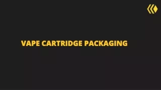 vape cartridge packaging
