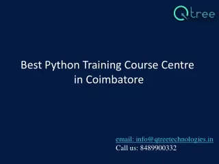 Best Python Training Institute in Coimbatore