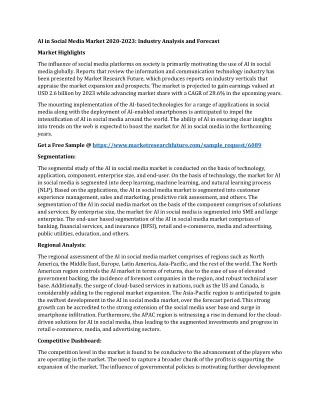 ai in social media market 2020 2023 industry