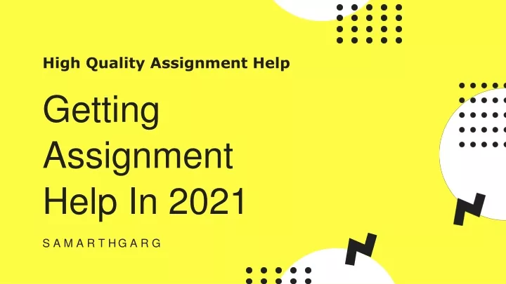 high quality assignment help
