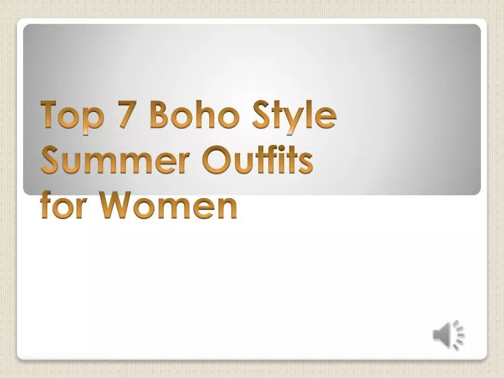 top 7 boho style summer outfits for women