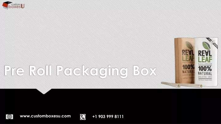 pre roll packaging box