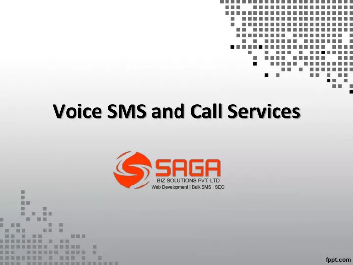 voice sms and call services