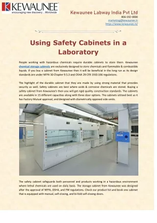 kewaunee labway india pvt ltd