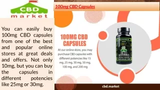 100mg Cbd Capsules