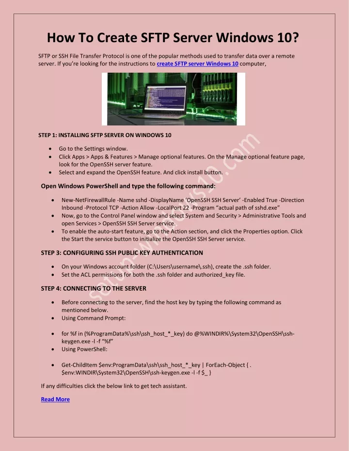 PPT - How To Create SFTP Server Windows 10 Computer? PowerPoint ...