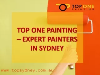 Top One Painting Company | Painters in Sydney