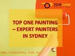Top One Painting Company | Painters in Sydney