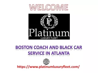 Boston Coach and Black Car Service in Atlanta