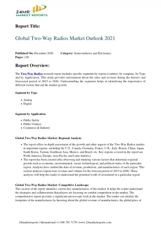 report title