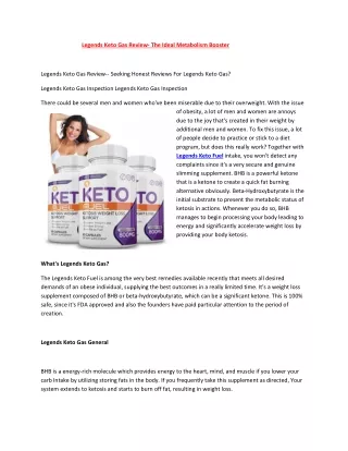 Legends Keto Fuel - Promises To Assist Shed Extra Fat Rapidly