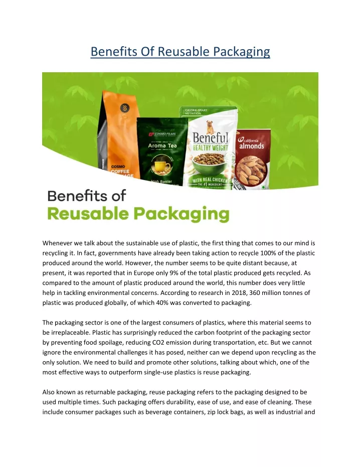 benefits of reusable packaging