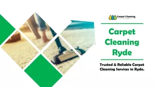 Carpet Cleaning Ryde - Reliable and Affordable Carpet Cleaning Services | Professional Cleaners