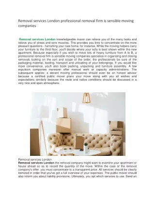 removal services london professional removal firm