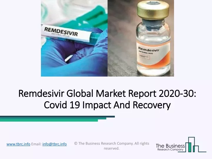 remdesivir remdesivir global market report 2020