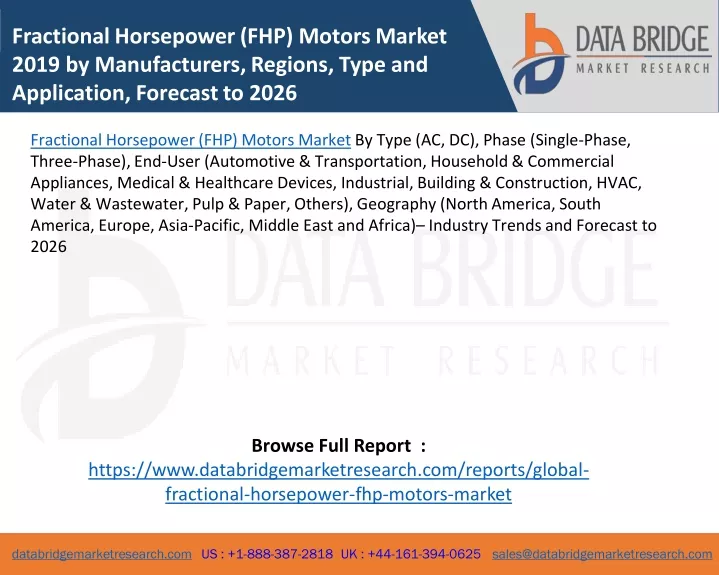 fractional horsepower fhp motors market 2019