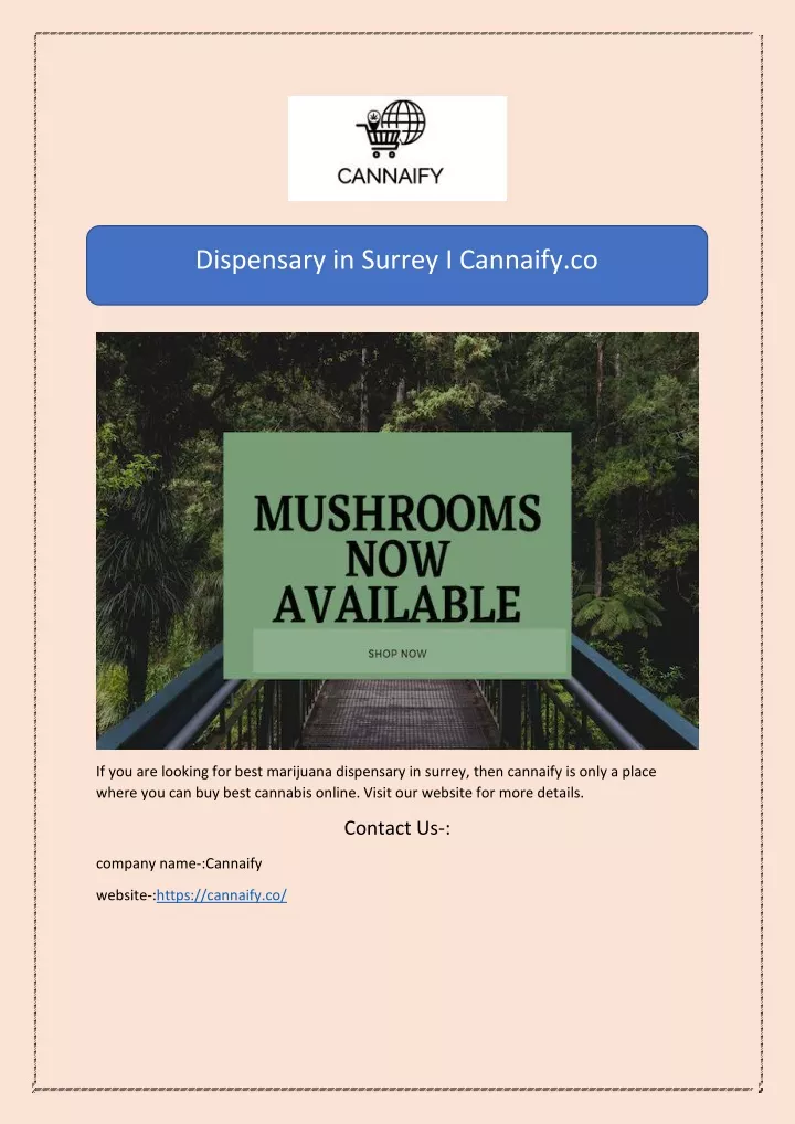 dispensary in surrey i cannaify co