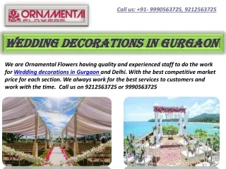 PPT - Stunning wedding decorations by wedspro PowerPoint Presentation