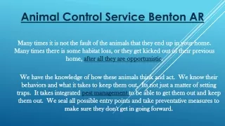 animal control service benton ar
