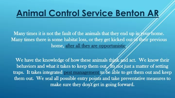 animal control service benton ar