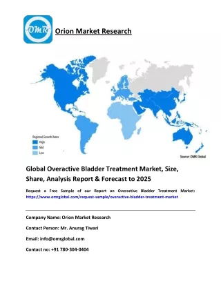 Global Overactive Bladder Treatment Market Size, Share, Growth and Report to 2019-2025