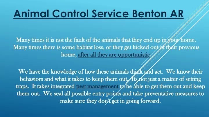 animal control service benton ar