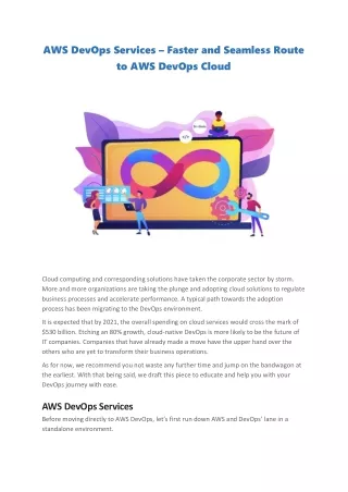 aws devops services faster and seamless route