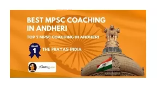 Best Coaching for MPSC in Andheri