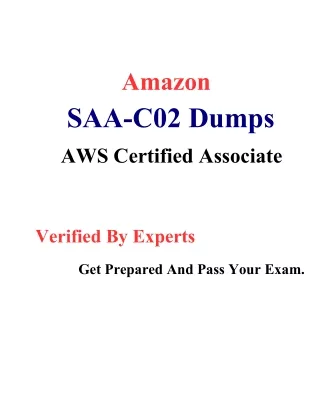 Amazon SAA-C02 Dumps - Latest SAA-C02 Questions Answers