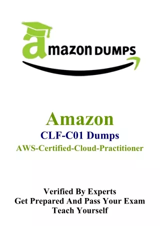 Get Latest Amazon CLF-C01 Dumps With Online Test Engine