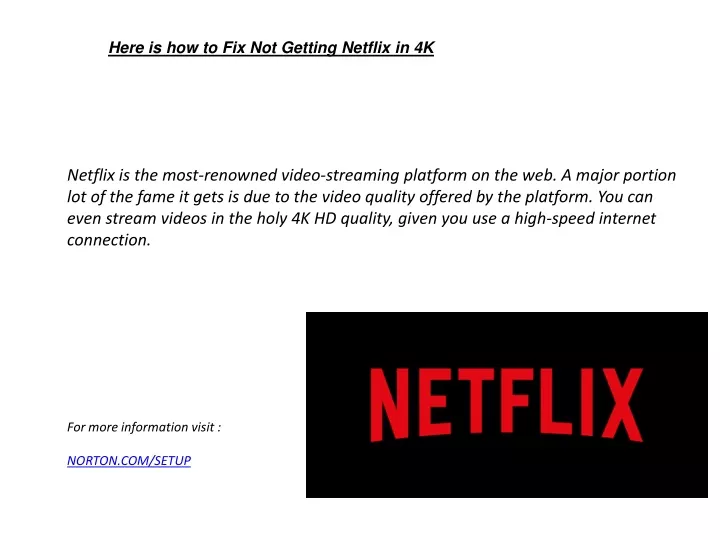 here is how to fix not getting netflix in 4k