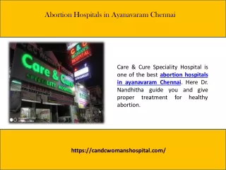 Maternity Hospital in Ayanavaram
