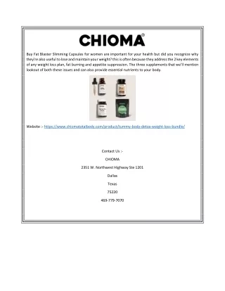 Best Weight Loss Supplements For Women | Chiomatotalbody.com