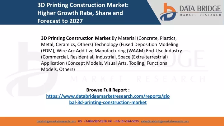 3d printing construction market higher growth